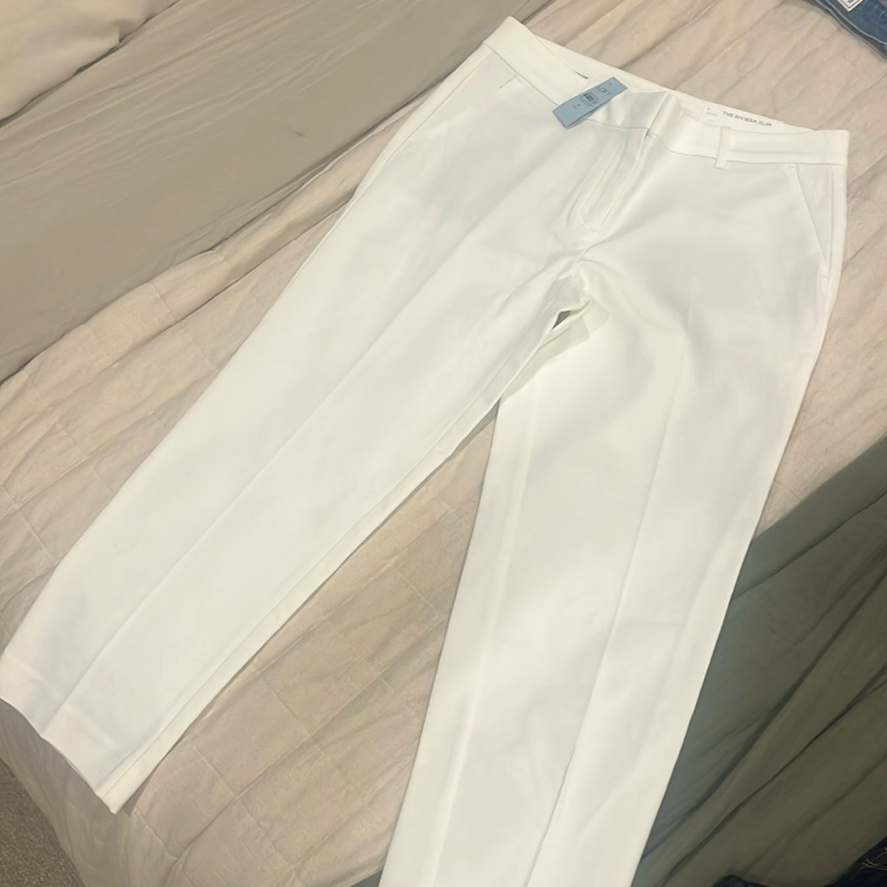 NWT loft white riviera slim pants